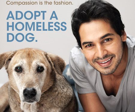 Dino Morea in a PETA campaign