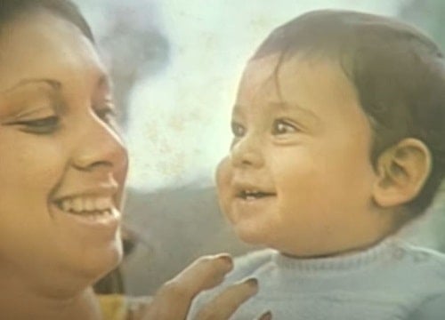 Dino Morea as a child model in an ad