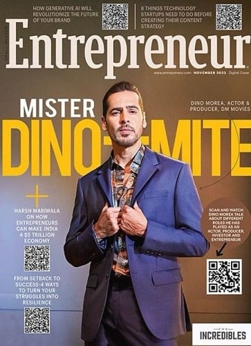 Dino Morea featured on a magazine cover
