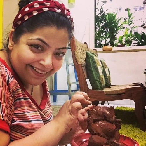 Divya Bhatnagar Making Lord Ganesha