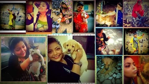Divya Bhatnagar with her Pet Animals