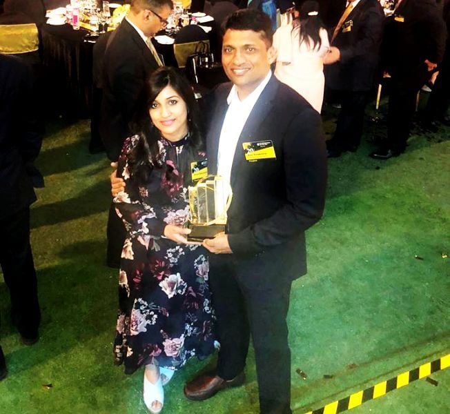 Divya Gokulnath With Her Husband Byju Raveendran