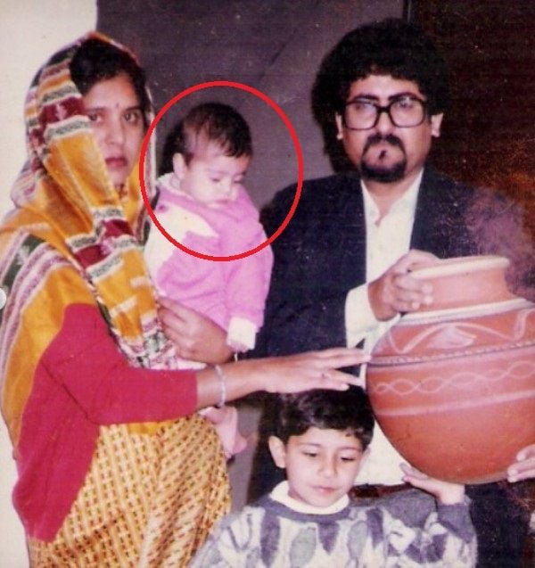 Divya Harjai as a child