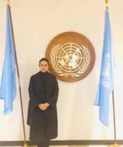 Divya Maderna at the Ocean Conference held in New York