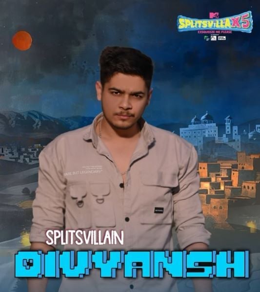 Divyansh Pokharna on the poster of the show MTV Splitsvilla X5