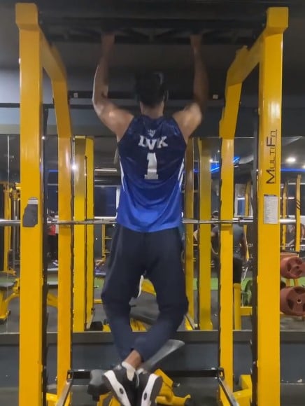 Divyansh while gymming