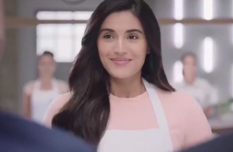 Divyansha Kaushik in an advertisement for Pantene