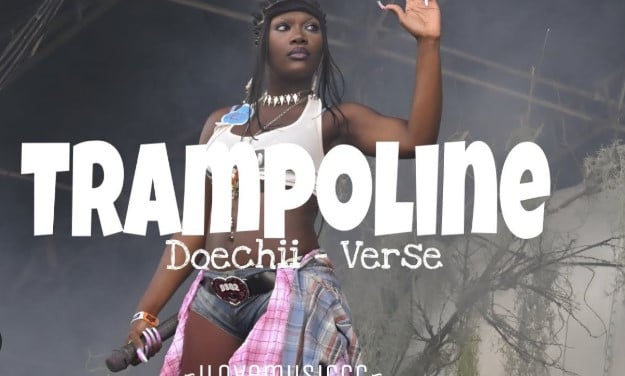 Doechii in a still from the song Trampoline