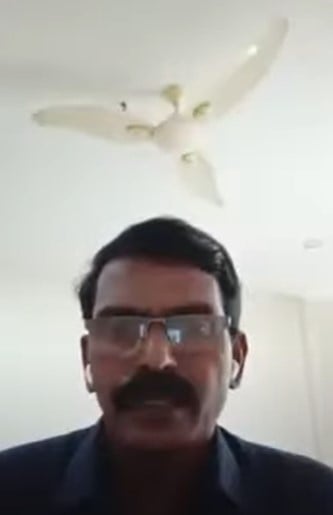 Dominic Martin during the Facebook live stream