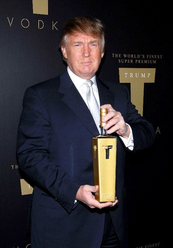 Donald Trump at the launch of Trump Vodka
