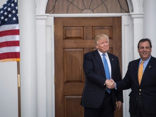 Donald Trump with Chris Christie
