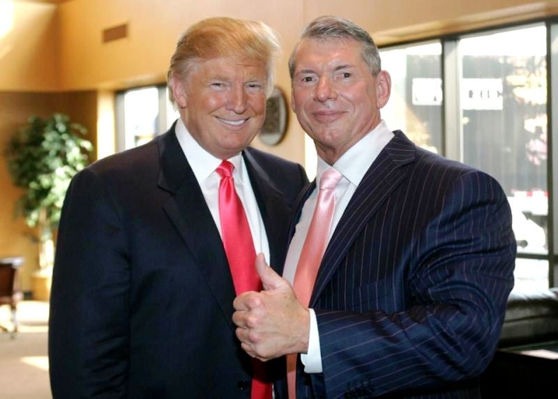 Donald Trump with Vince McMahon