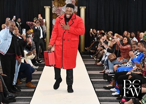 Doncel Brown walking the ramp