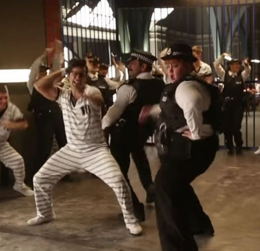 Donna Preston in a still from the Bollywood film Judwaa 2