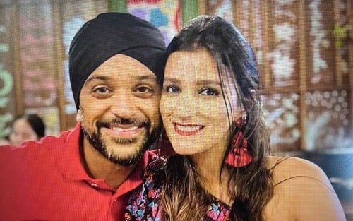 Dr Bobby Jandu with Sanj