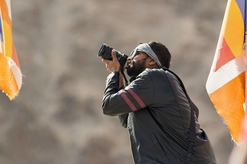 Dr Kumar B.G clicking a photo