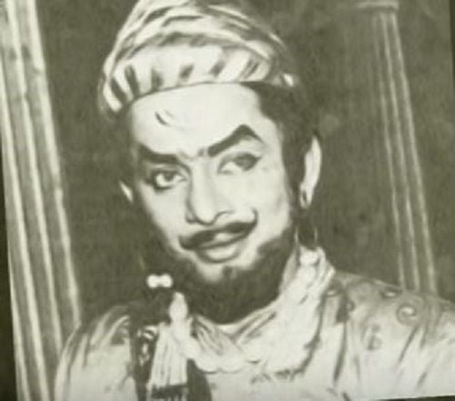 Dr. Kashinath Ghanekar in a Theatre Play