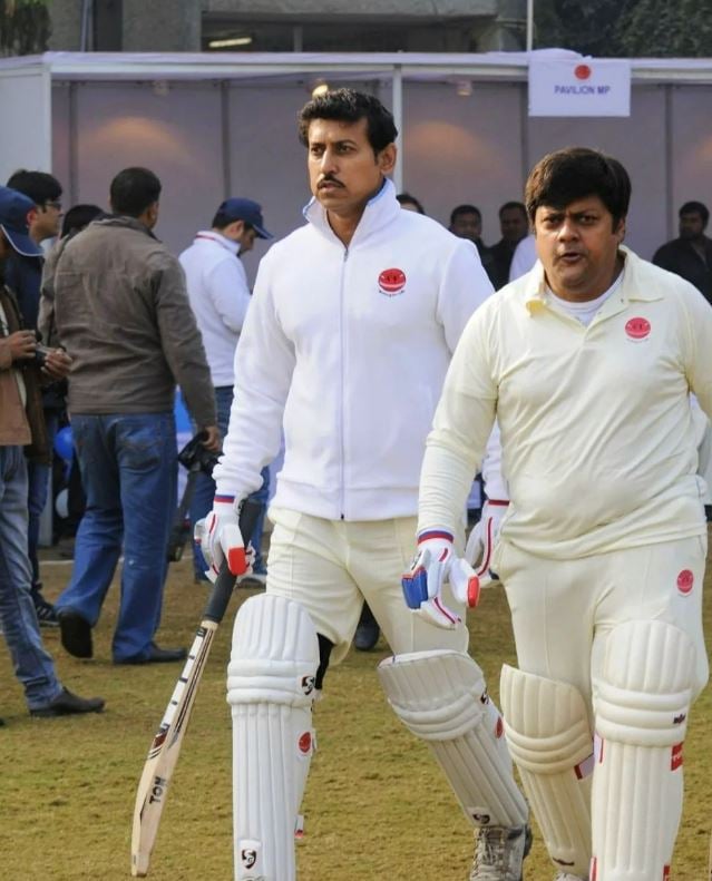 Dushyant Singh during a cricket match