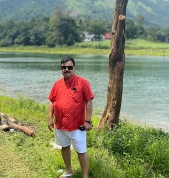Edavela Babu during a trip