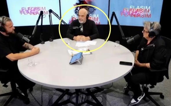 Edi Rama during his podcast 