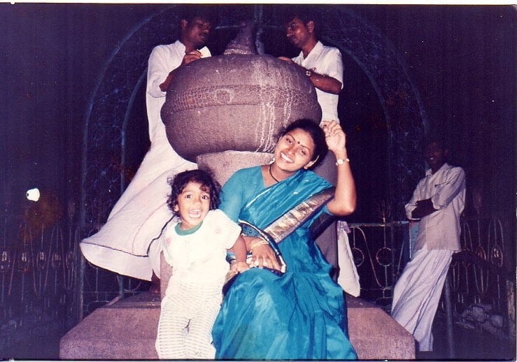 Eesha Rebba in childhood