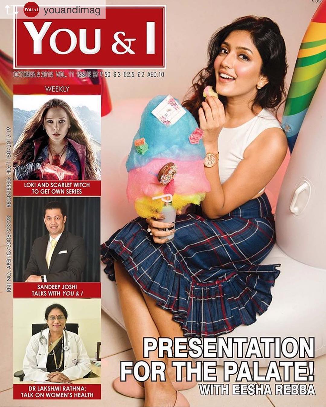 Eesha Rebba on the coverof You &amp; I Magazine