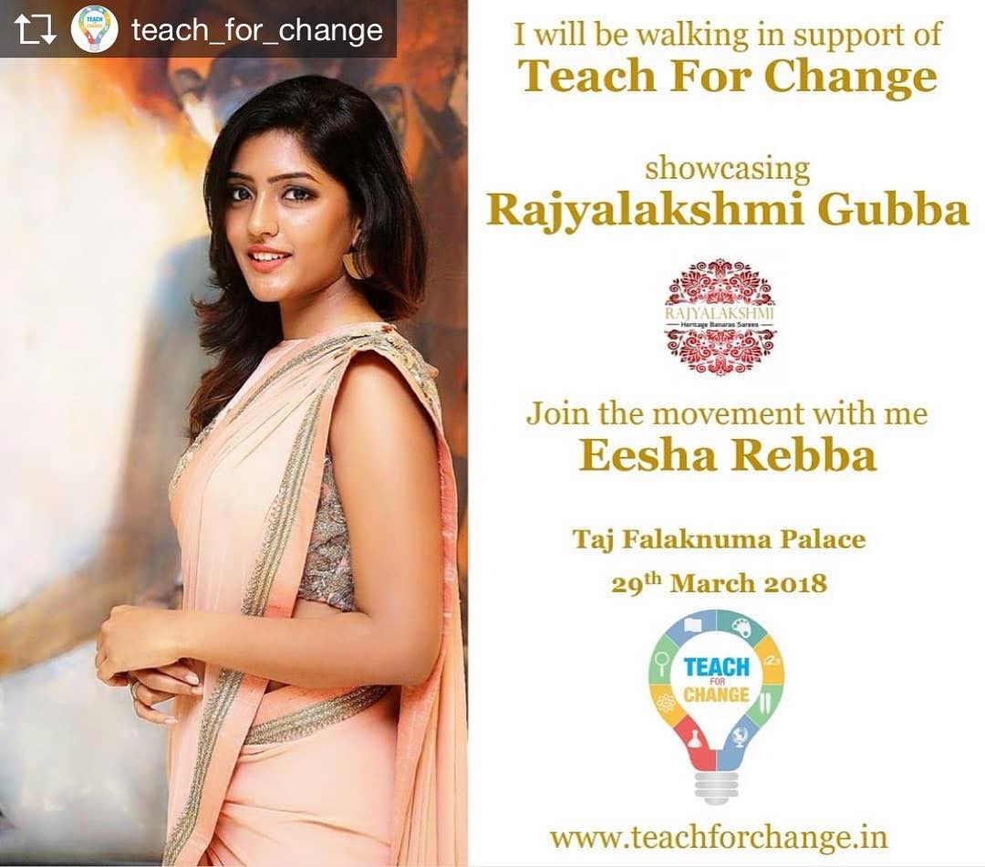 Eesha Rebba walked the ramp for a social cause