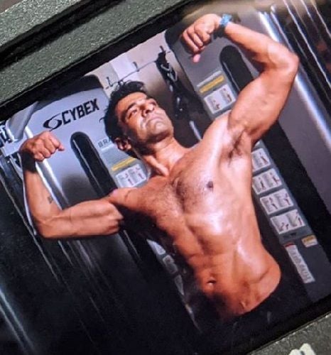Eijaz Khan at the Gym