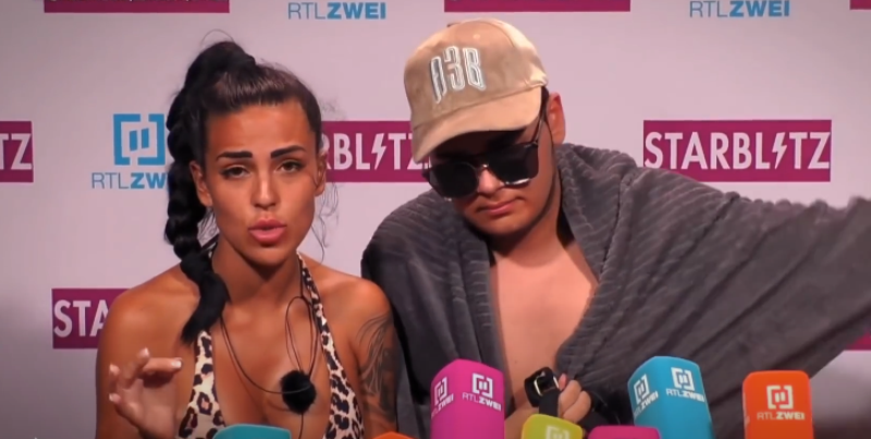 Elena Miras in a still from the reality television series Kampf der Realitystars (2022)