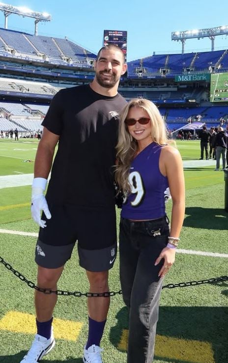 Elena Yates with Mark Andrews