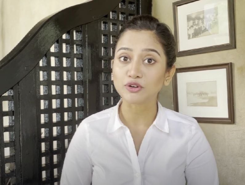 Elina Samantaray during her TED Talk