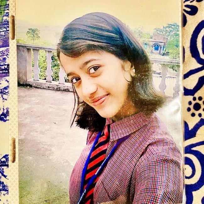 Elina Samantaray during her childhood