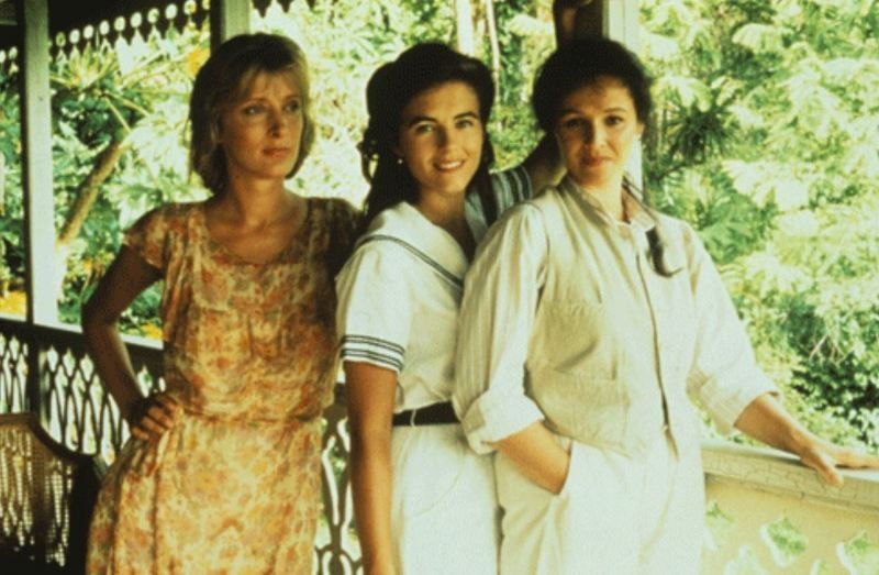 Elizabeth Hurley (centre) as 