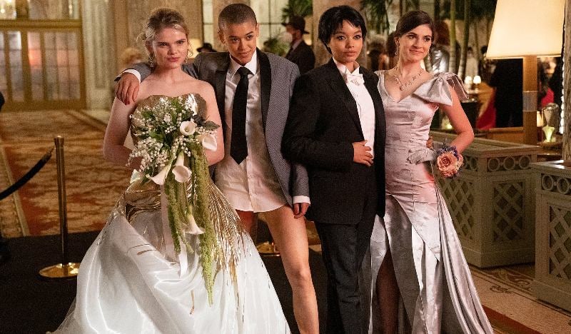 Ella Rubin (extreme right) as 