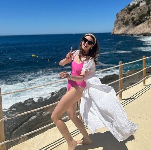 Ellie Taylor during her vacation