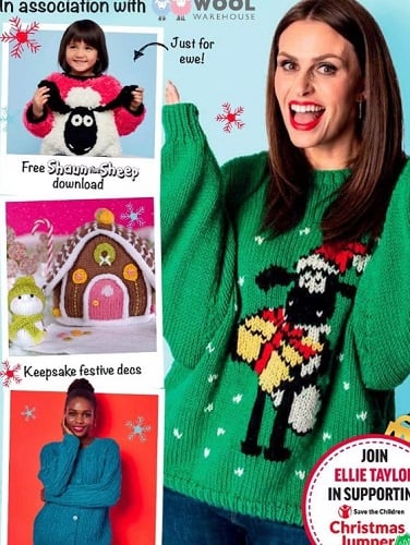 Ellie Taylor featured in a print ad
