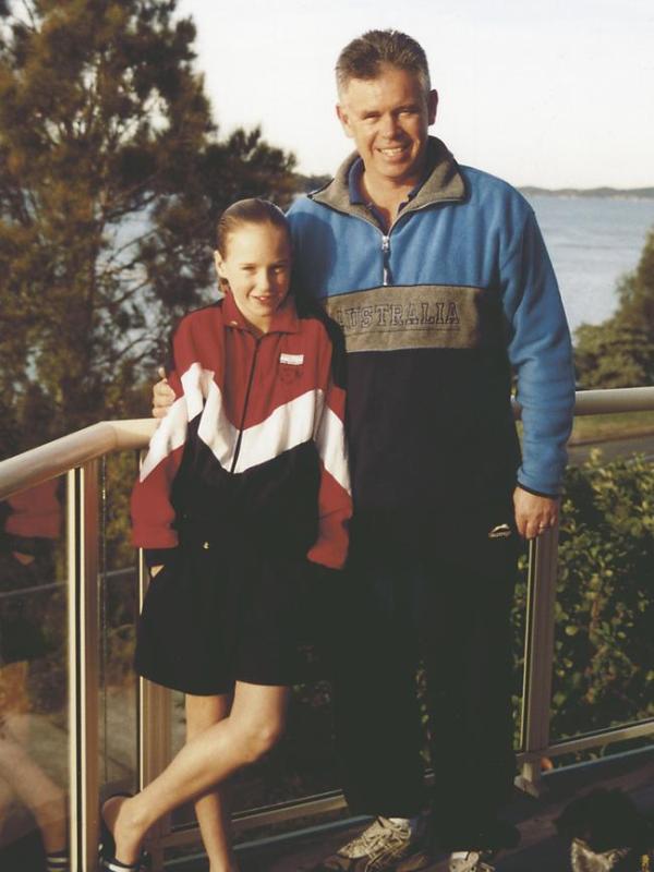 Ellyse Perry with her father