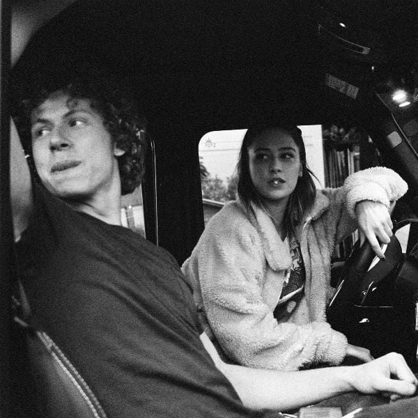 Elsie Hewitt (as Melanie) and Mcabe Gregg (as Brad Jaffe) in a still from the film 