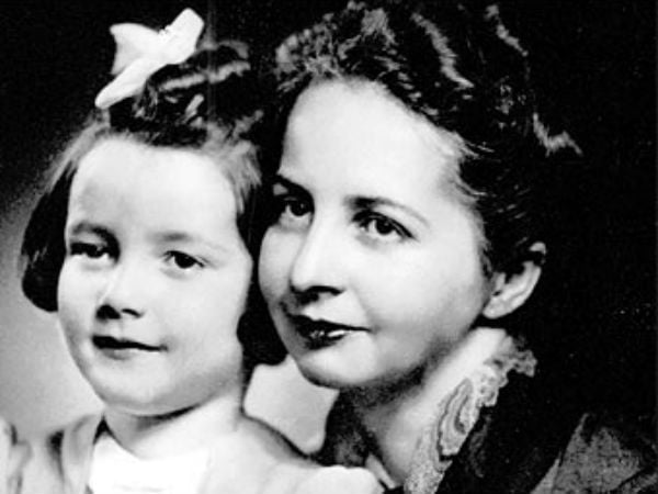 Emilie Schenkl with her daughter Anita Bose Pfaff