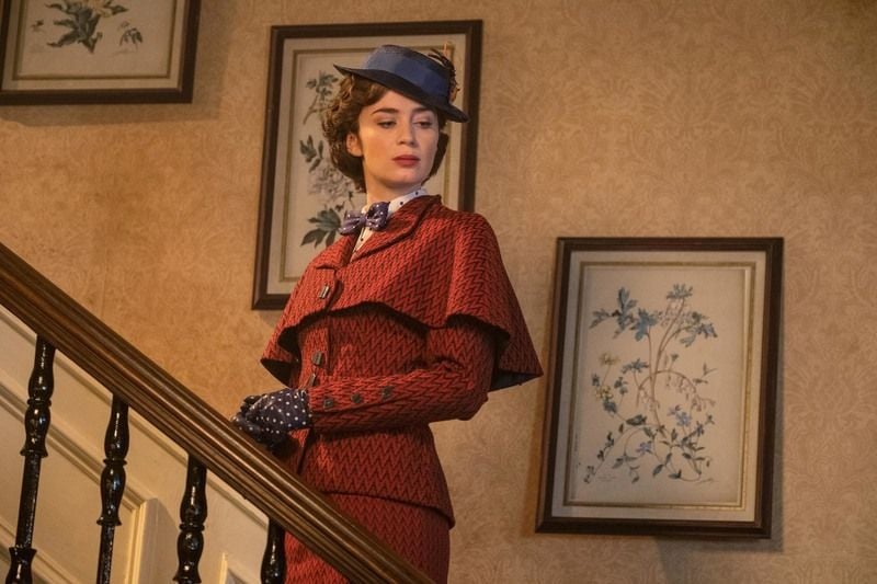 Emily Blunt in a still from the American musical fantasy comedy film titled 