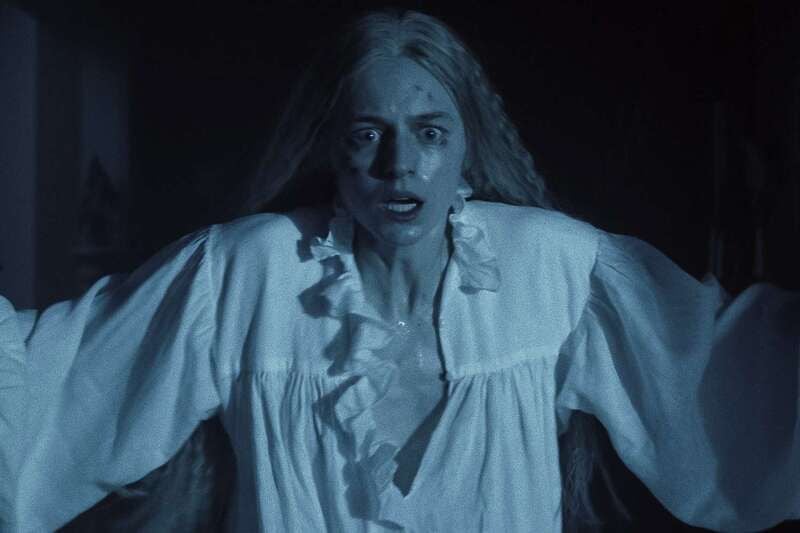 Emma Corrin in a still from the English film titled 