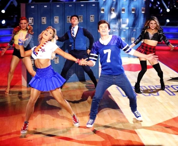 Emma Slater and Benjamin Hayes Grier performing on the show 
