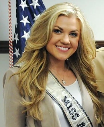 Erika Kirk after winning the Miss Arizona USA beauty pageant in 2012