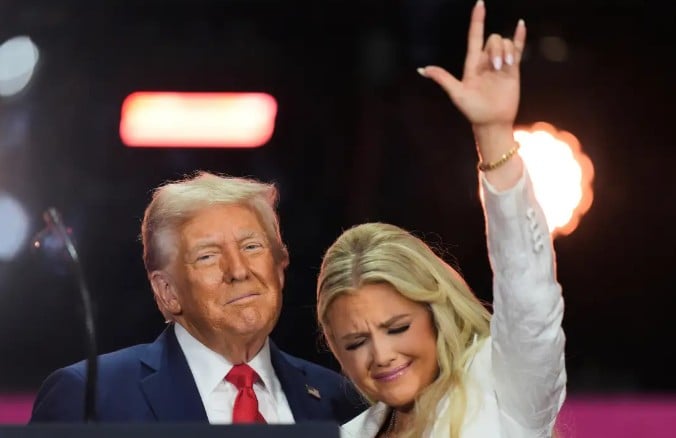 Erika Kirk while making a 