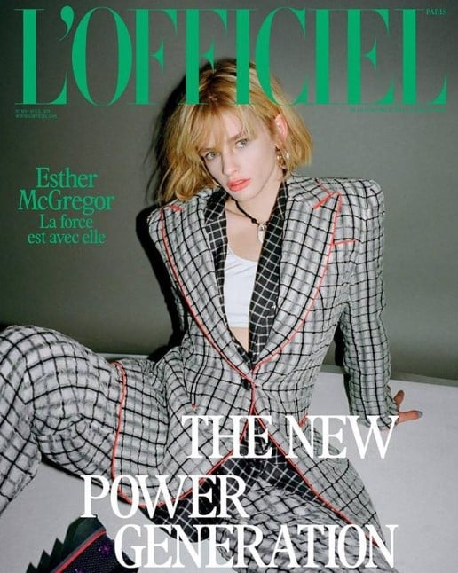 Esther McGregor on the cover of a magazine
