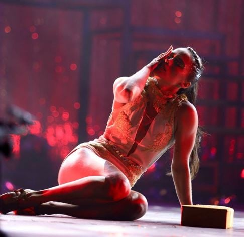 Eva Pacheco during a dance show