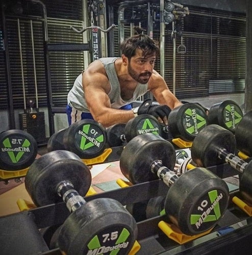 Fahad Mustafa at a gym