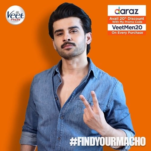 Fahad Shaikh in Veet Men advertisement