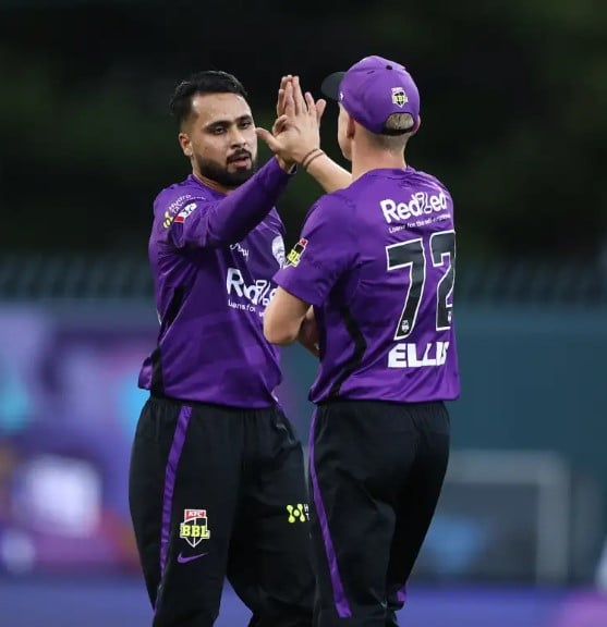 Faheem Ashraf during the 12th edition of the BBL (Big Bash League)