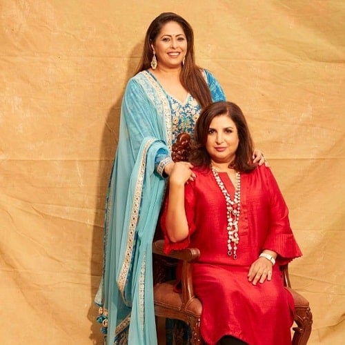 Farah Khan with Geeta Kapoor